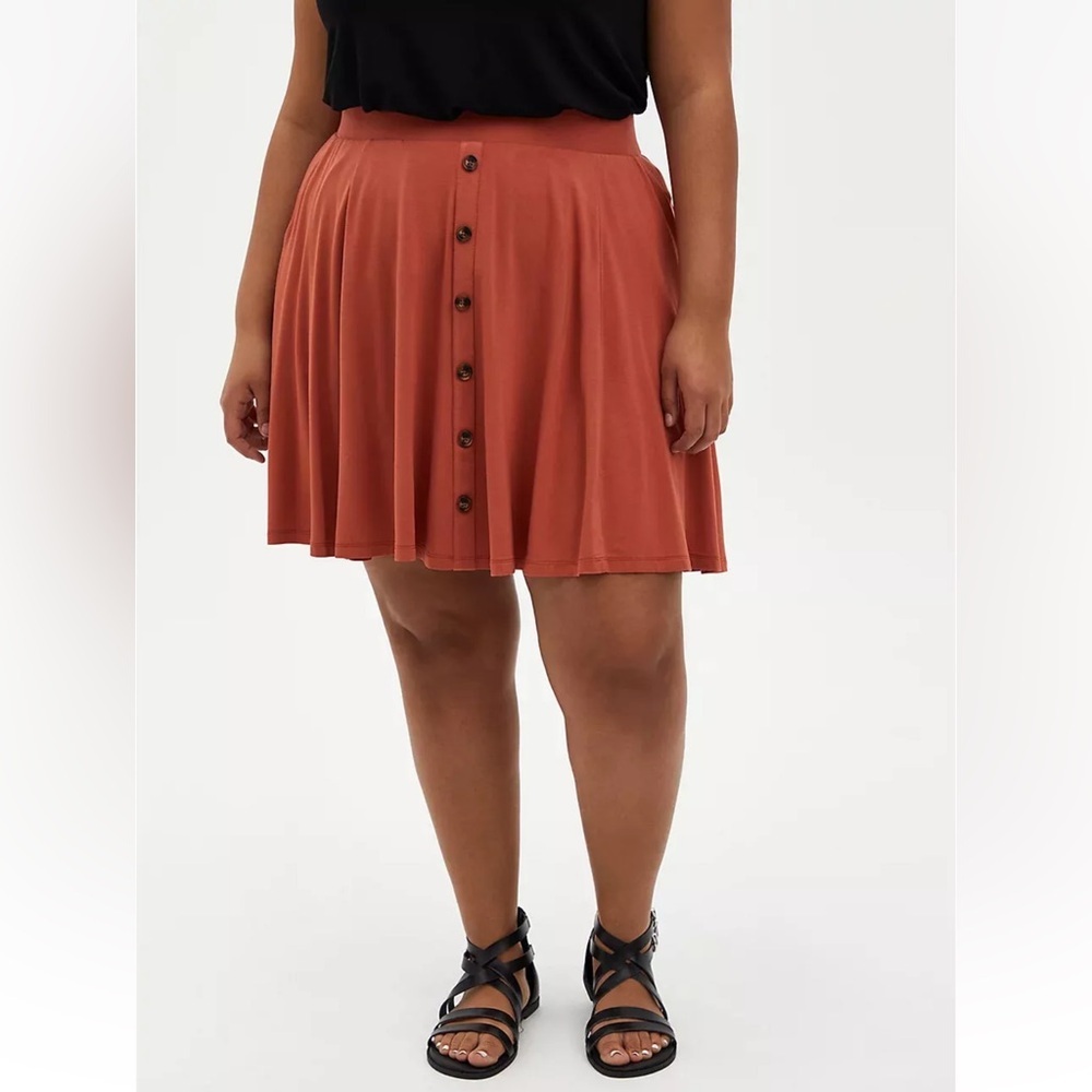 NWT Torrid Super Soft Button Front Skirt